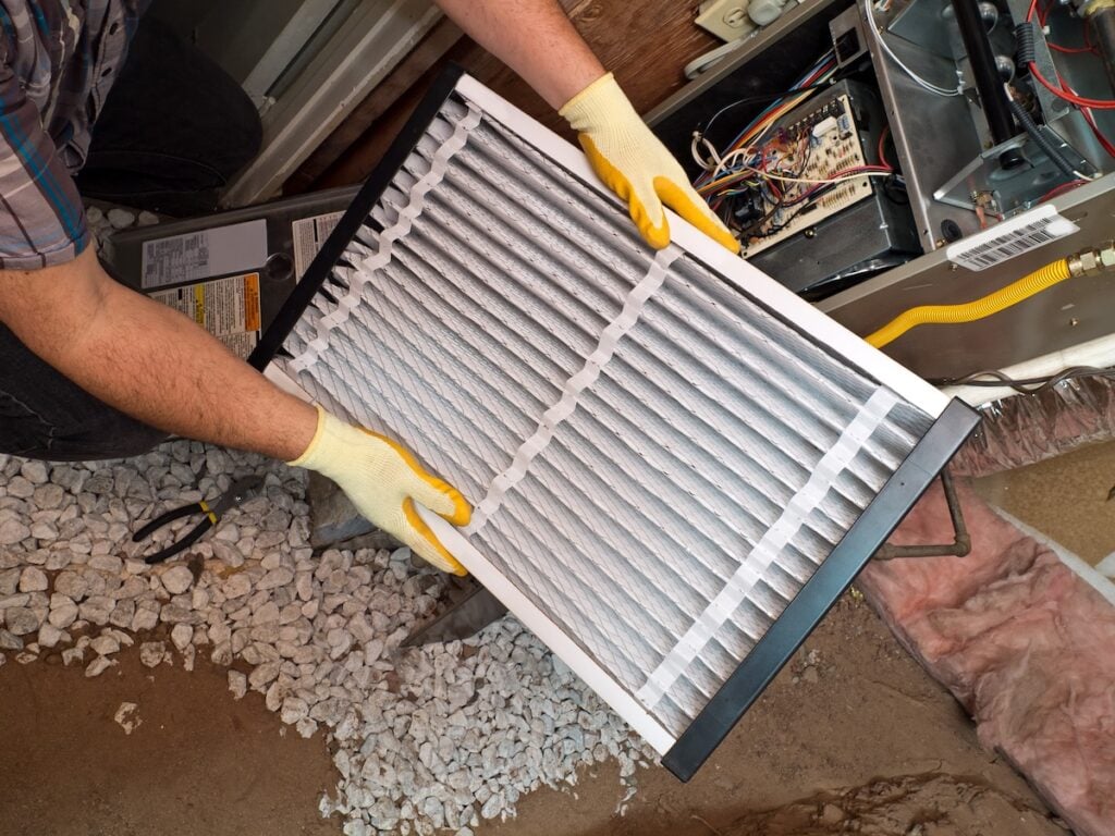 New furnace air filter