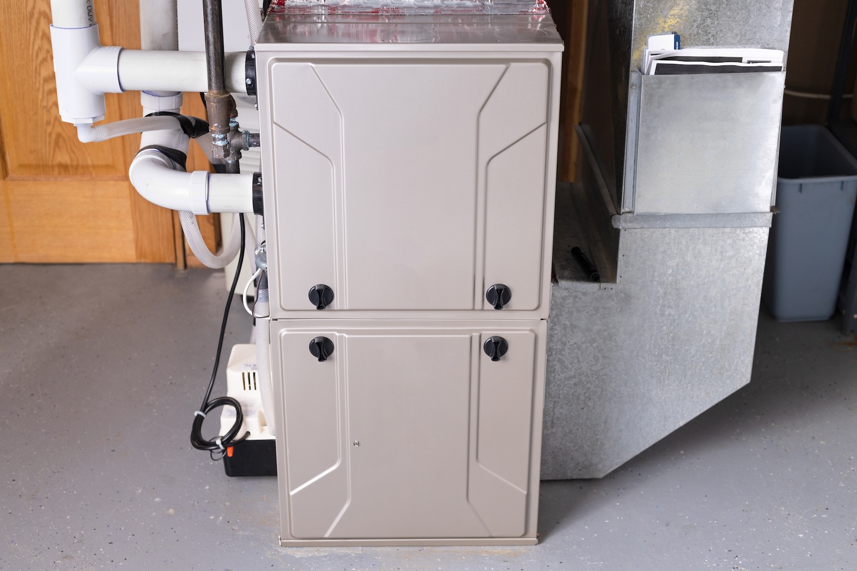 Double stage gas furnace in the basement Double stage gas furnace in the basement